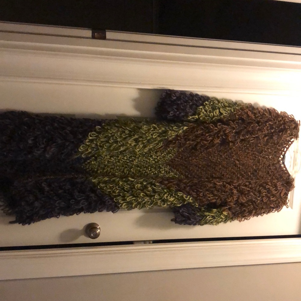 Floor Length Shag Cardigan